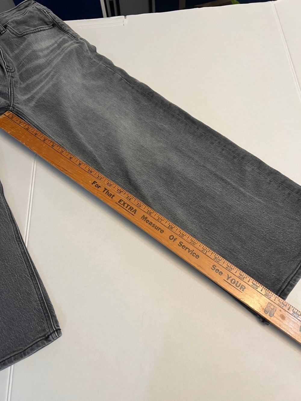 QUINCE ORGANIC COTTON BELLA STRETCH RELAXED STRAIGHT LEG JEANS GRAY SIZE 29 - Picture 14 of 15